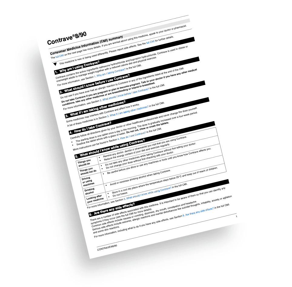 CONSUMER MEDICINE INFORMATION